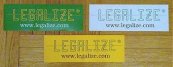 Legalize Logo Stickers
